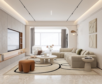 Wabi-sabi Style A Living Room-ID:435199768