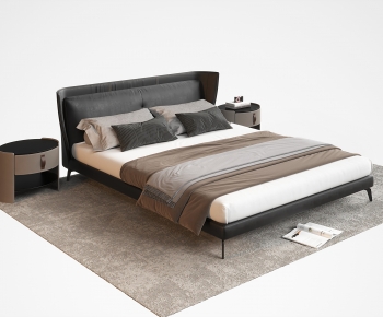 Modern Double Bed-ID:512259018