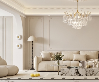 French Style A Living Room-ID:745104077