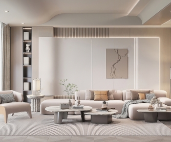 Modern Wabi-sabi Style A Living Room-ID:707518108