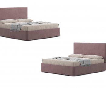 Nordic Style Double Bed-ID:497922904