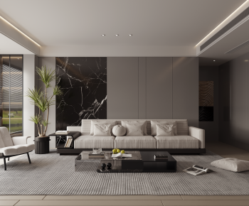 Modern A Living Room-ID:745011093