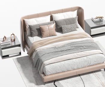 Modern Double Bed-ID:832979793