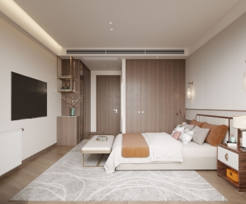 Modern New Chinese Style Bedroom-ID:148564103