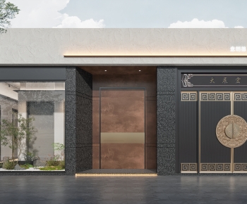 New Chinese Style Facade Element-ID:373222111