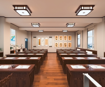 New Chinese Style Calligraphy Classroom-ID:221767909