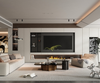 Modern A Living Room-ID:745923045