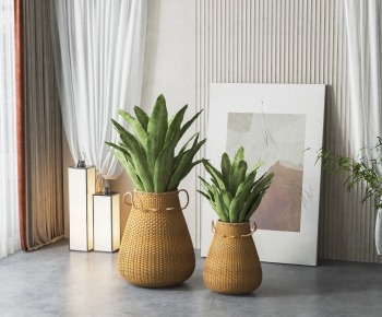 Modern Ground Green Plant Potted Plants-ID:213227992