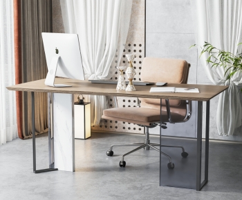 Modern Office Desk And Chair-ID:352710011