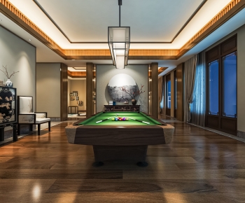 New Chinese Style Billiards Room-ID:639769087