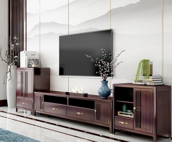 Modern Chinese Style TV Cabinet-ID:347934968