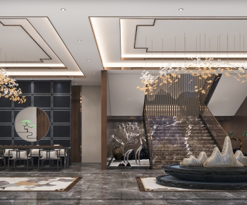 New Chinese Style Lobby Hall-ID:807468892