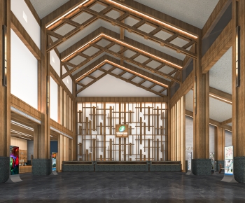 New Chinese Style Lobby Hall-ID:110342985