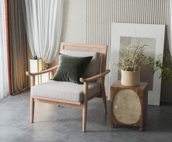 Wabi-sabi Style Lounge Chair-ID:473581089