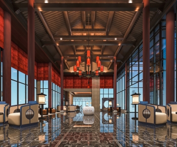 New Chinese Style Lobby Hall-ID:788960934