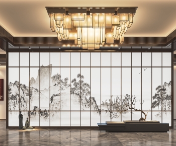 New Chinese Style Lobby Hall-ID:193744901