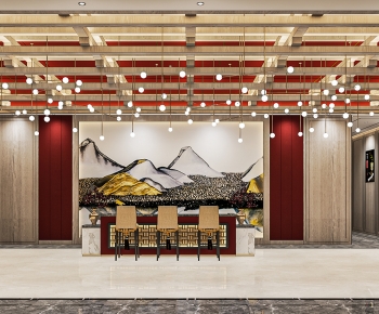 New Chinese Style Lobby Hall-ID:283411038