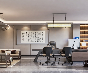 New Chinese Style Manager's Office-ID:968233111