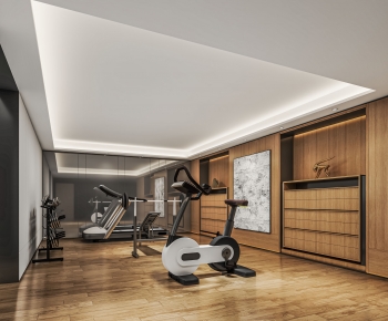 Modern Home Fitness Room-ID:351655012