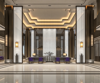 New Chinese Style Lobby Hall-ID:231611977