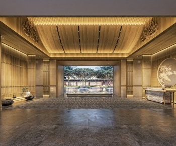 New Chinese Style Lobby Hall-ID:212662949