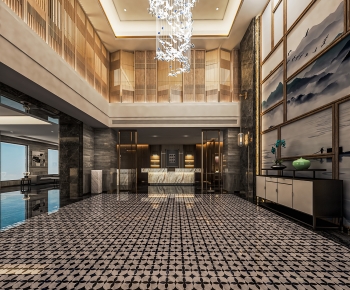 New Chinese Style Lobby Hall-ID:606870891