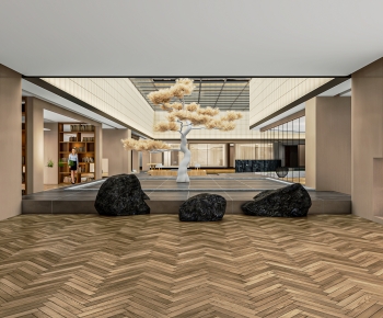 New Chinese Style Lobby Hall-ID:346150495