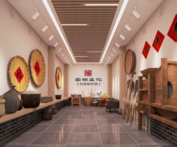 New Chinese Style Exhibition Hall-ID:592489967