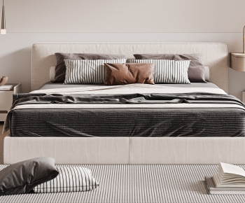 Modern Double Bed-ID:729479882