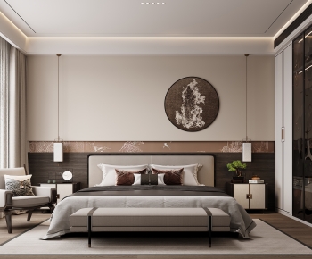 New Chinese Style Bedroom-ID:410195115