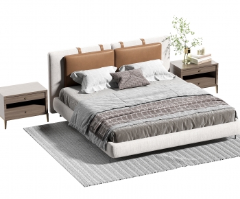 Modern Double Bed-ID:271318915
