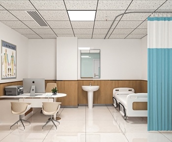 现代医院门诊室3D模型