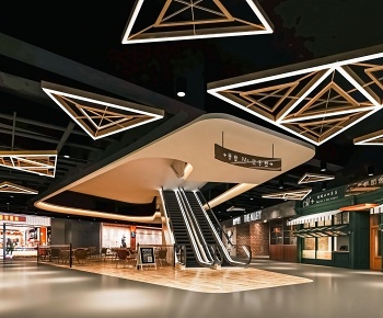 现代商场大厅3D模型