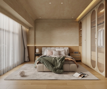 Wabi-sabi Style Bedroom-ID:114059488