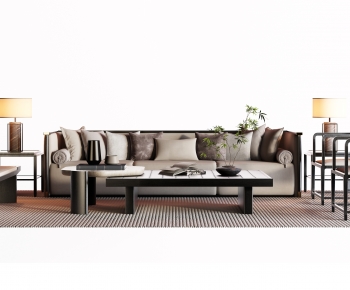 New Chinese Style Sofa Combination-ID:489499683
