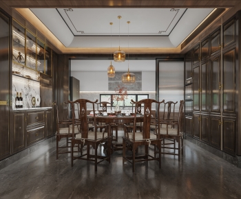 New Chinese Style Dining Room-ID:676486977