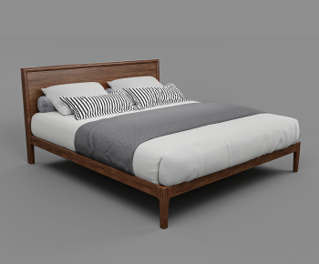 Modern Double Bed-ID:797384027