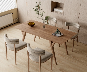Modern Dining Table And Chairs-ID:899303911
