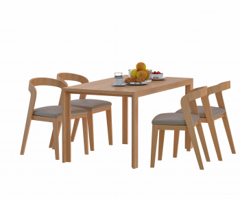 Nordic Style Dining Table And Chairs-ID:280806064