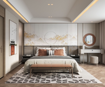 New Chinese Style Bedroom-ID:749524123