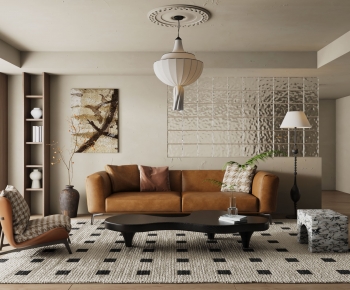 Wabi-sabi Style A Living Room-ID:303642037