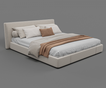 Modern Double Bed-ID:526593922