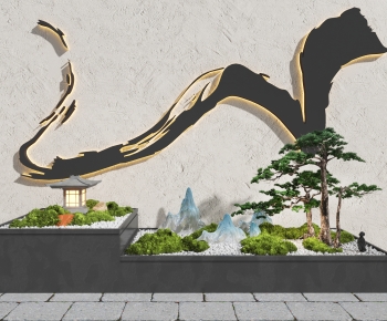 New Chinese Style Plant Landscaping-ID:117397075