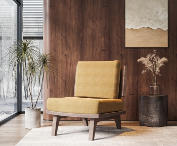Wabi-sabi Style Lounge Chair-ID:582858092