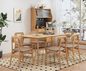 Nordic Style Dining Table And Chairs-ID:684814934