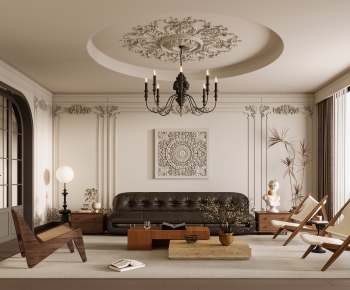 French Style A Living Room-ID:307503941