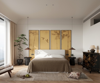 Wabi-sabi Style Bedroom-ID:902755026