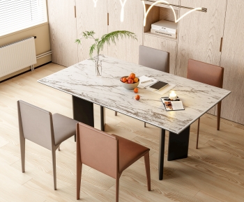 Modern Dining Table And Chairs-ID:850452907