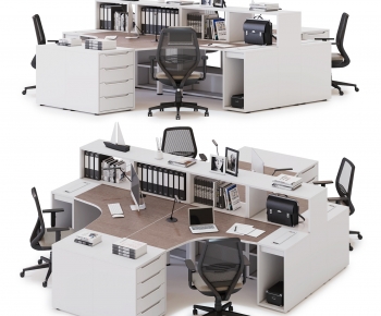 Modern Office Desk And Chair-ID:465634113