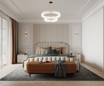 Modern Simple European Style Bedroom-ID:206479073